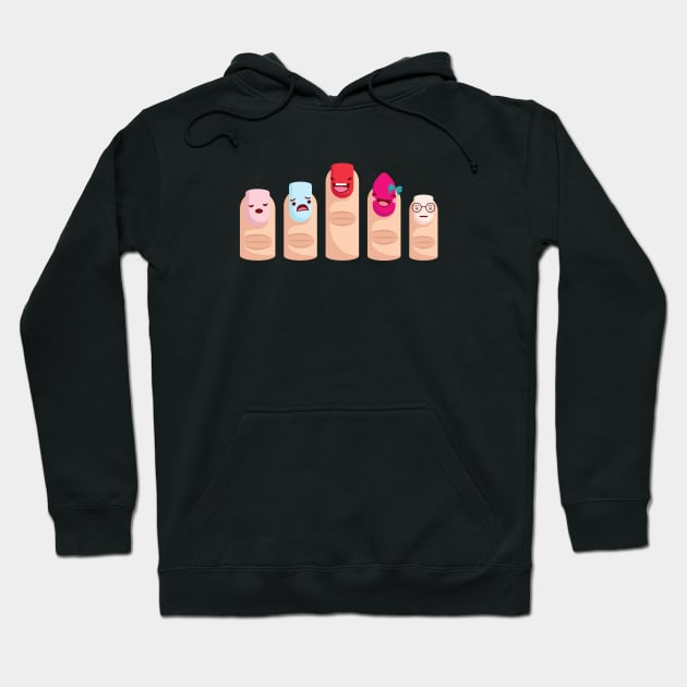 Manicure gone wrong Hoodie by NomesInk